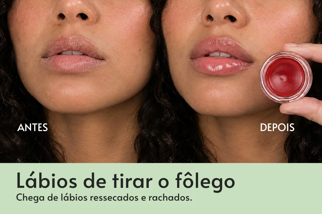 Pote do balm labial HoneyKiss sabor Melancia, ao lado de fatias de melancia, foto 5